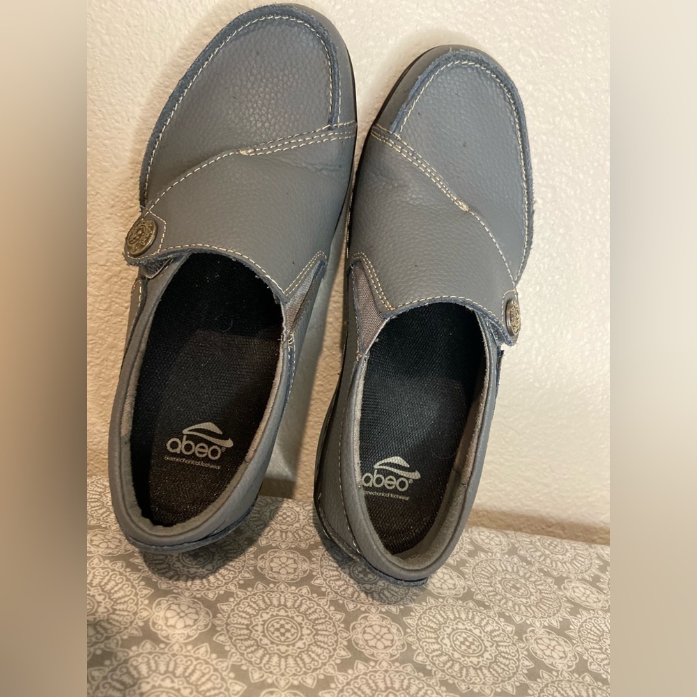 Soft Pebble Leather Slip-On Loafers w/Abeo 3D Customized Orthotic Footbed~Size 7 - Picture 2 of 13